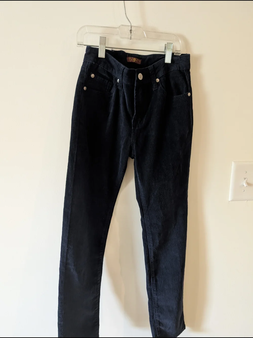 7 For All Mankind Kids Black Corduroy Casual Pants